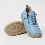Baskets femme à lacets et zip latéral