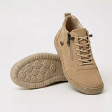 Baskets femme à lacets et zip latéral