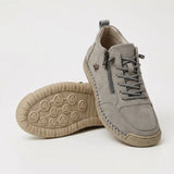 Baskets femme à lacets et zip latéral