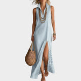 Robe Sans Manches Verte Femme