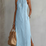 Robe Mi-Longue Blanche Femme