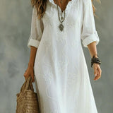Robe Blanche Femme Élégante