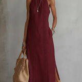 Robe Mi-Longue Blanche Femme