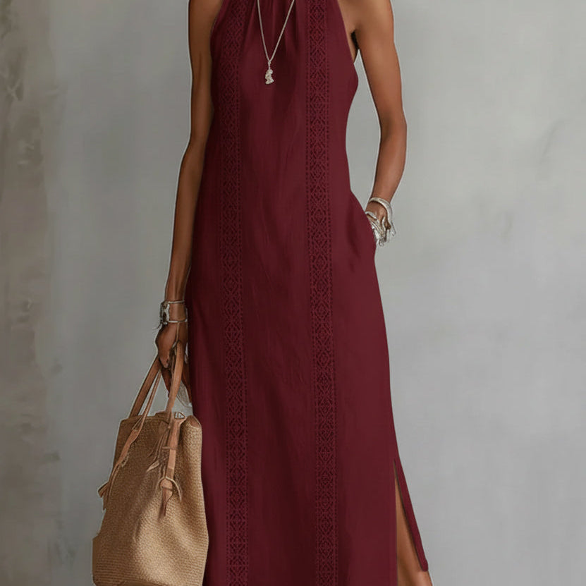 Robe Mi-Longue Blanche Femme