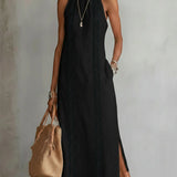 Robe Mi-Longue Blanche Femme