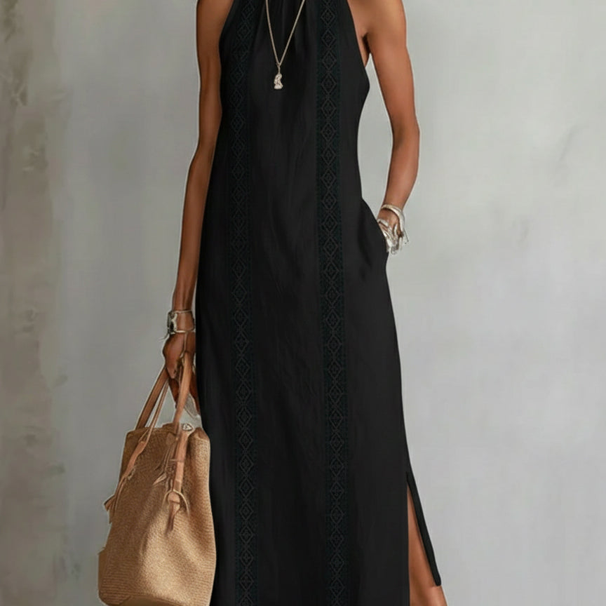 Robe Mi-Longue Blanche Femme