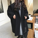 Manteau Femme Oversize Laine Élégant Mi Long