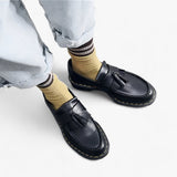 Mocassins cuir semelle épaisse style élégant moderne