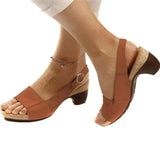 Sandales à Talon Ouvert Style Élégant