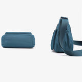 Sac bandoulière femme déperlant à plusieurs compartiments