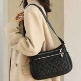 Sac bandoulière femme déperlant à plusieurs compartiments