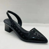 Escarpins Slingback Talon Bas Bout Pointu Élégance Moderne