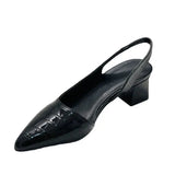 Escarpins Slingback Talon Bas Bout Pointu Élégance Moderne