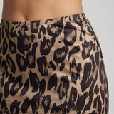 Jupe Longue Léopard Élégante Taille Haute Style Audacieux