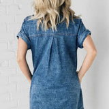 Robe Chemise Courte en Denim