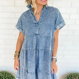 Robe Chemise Courte en Denim