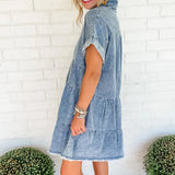 Robe Chemise Courte en Denim