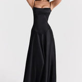 Robe Longue à Bretelles Fines