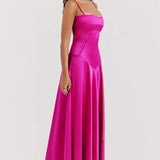 Robe Longue à Bretelles Fines