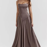 Robe Longue à Bretelles Fines