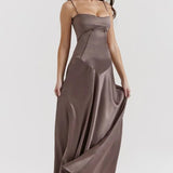 Robe Longue à Bretelles Fines