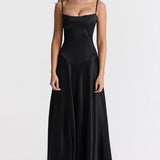Robe Longue à Bretelles Fines