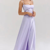 Robe Longue à Bretelles Fines