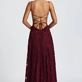 Robe Longue Bustier en Dentelle