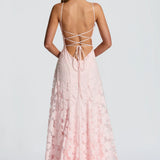 Robe Longue Bustier en Dentelle