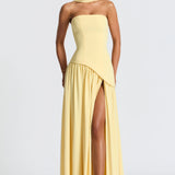 Robe Longue Bustier Drapée
