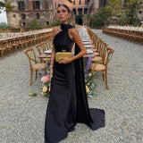 Robe Longue Dos Nu à Col Halter