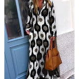 Robe Longue Imprimée à Col V