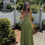 Robe Longue à Bretelles Croisées
