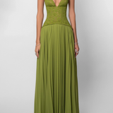 Robe Longue à Bretelles Croisées