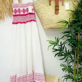 Robe Longue Brodée Sans Manches