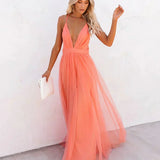 Robe Longue Dos Nu Plissée