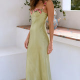 Robe Longue Fleurie à Bretelles