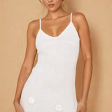 Robe Longue Ajustée à Bretelles Fines