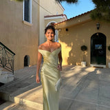Robe Longue Bustier Satinée