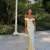 Robe Longue Bustier Satinée