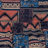 Robe Midi Imprimée à Manches Courtes