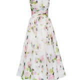 Robe Midi Bustier Fleurie