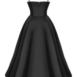 Robe Midi Élégante à Bretelles Satinées