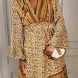 Robe Courte Portefeuille Imprimée