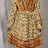 Robe Courte Portefeuille Imprimée