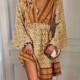 Robe Courte Portefeuille Imprimée