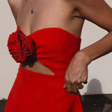 Robe Courte Bustier Fleurie