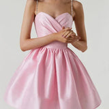 Robe Courte Bustier Évasée Élégance Princesse