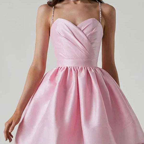 Robe Courte Bustier Évasée Élégance Princesse