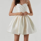 Robe Courte Bustier Évasée Élégance Princesse